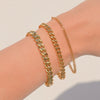 SUNIBI Classic Snake Chain Bracelets for Women