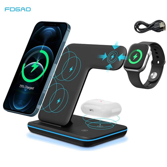 3 in 1 15W Fast Wireless Charger