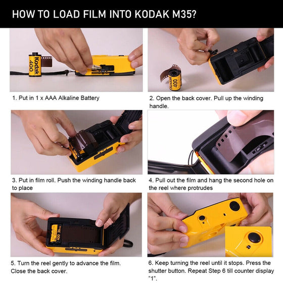 Kodak M35 Vintage Film Camera
