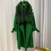 Women's Winter Green Fur Coat