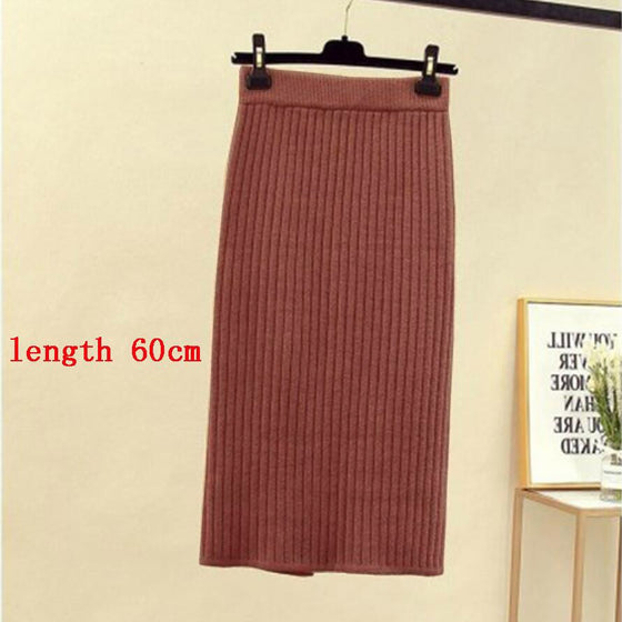 Janet | Knitted Half-length Skirt