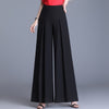 High Waisted Chiffon Wide Leg Pants