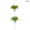 Macrame Handmade Plant Hanger Baskets Flower Pots Holder Balcony Hanging Decoration Knotted Lifting Rope Home Garden Supplies