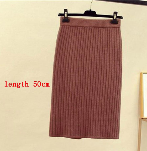 Janet | Knitted Half-length Skirt