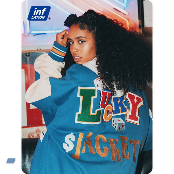 INFLATION Streetwear Vintage Baseball Jacket