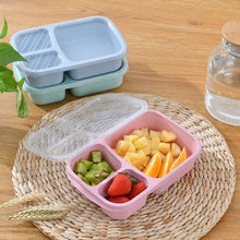  Microwave Lunch Box Wheat Straw Dinnerware Food Storage Container Children Kids School Office Portable Bento Box Lunch Bag