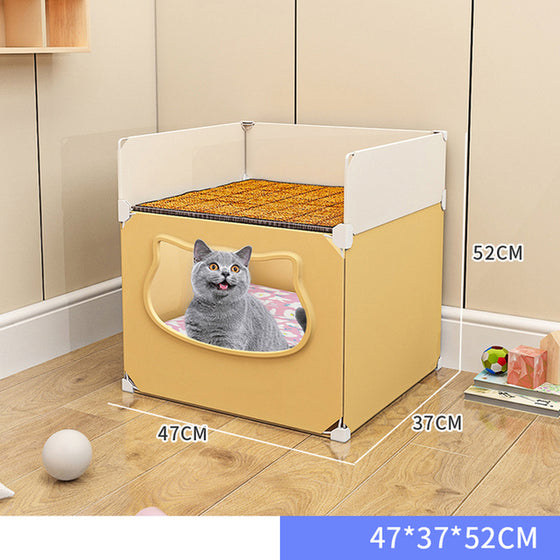 Cat Bed Detachable Cat Hiding House Comfortable Small Dog Nest Washable Cave Cats Beds Pet Supplies