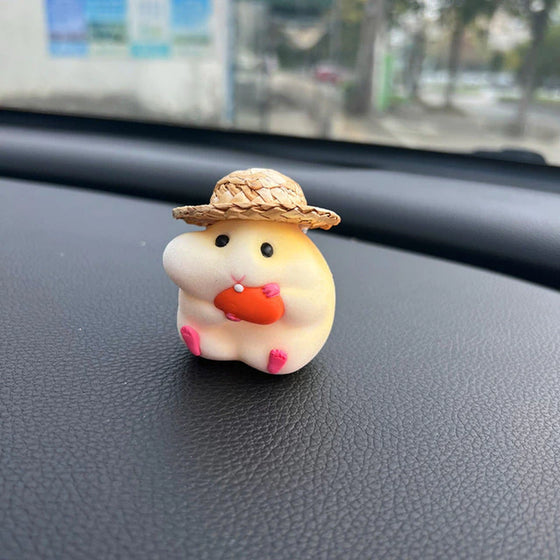 Car Decoration Hamster Car Accessories New Console Cute Doll Car Interior Pendant Car Decoration Cool Car Decoration