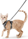 ATUBAN Cat Harness and Leash for Walking,Escape Proof Soft Adjustable Vest Harnesses for Cat,Breathable Reflective Strips Jacket