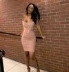 Lorena | Mesh Strapless Bodycon Dress