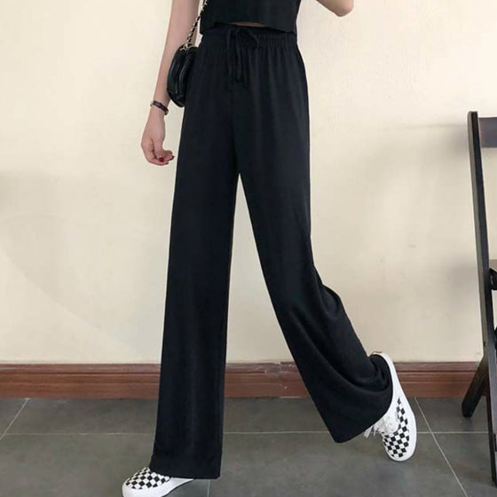 Mae | Wide Leg High Waisted Pants - Deal Digga