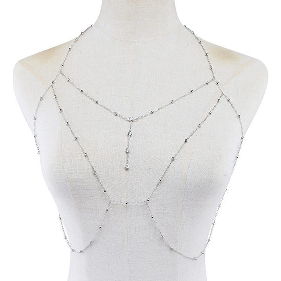 Rhinestones Tassel Body Chain - Deal Digga