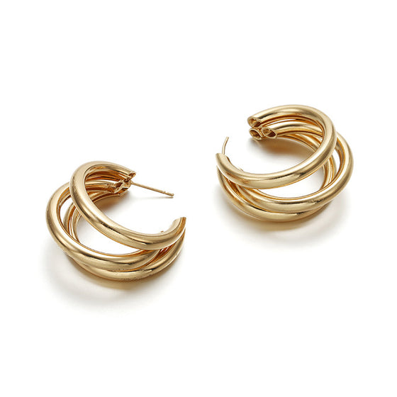 Trendy Big Hoop Earrings - Deal Digga