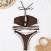 Sexy Drawstring Bandage Bikini Set - Deal Digga