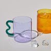 Designer Colourful Glass Mug - Deal Digga