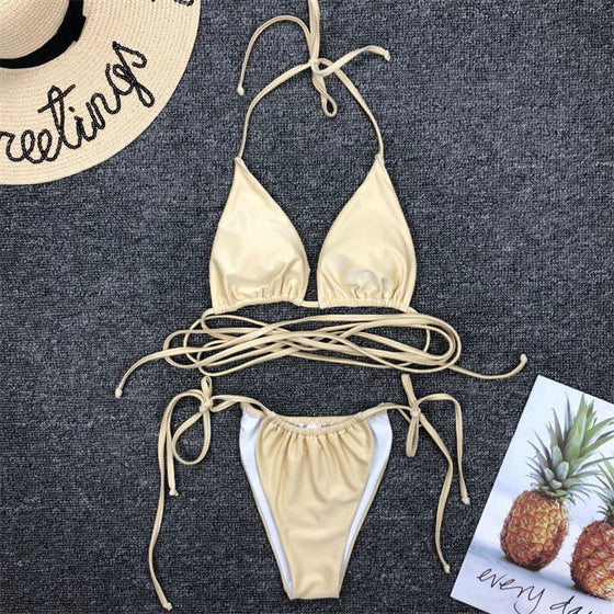 Cecillia | Brazilian Thong Bikini Set - Deal Digga