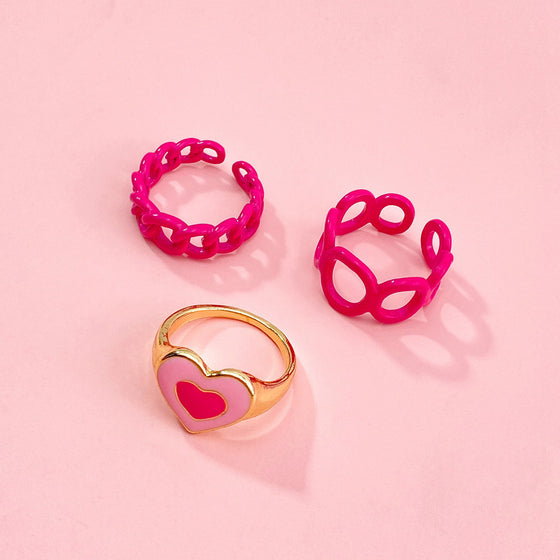 Groovy and Chunky Rings Set - Deal Digga