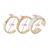 3pcs/set Bohemian White Enamel Round Metal Ring Sets