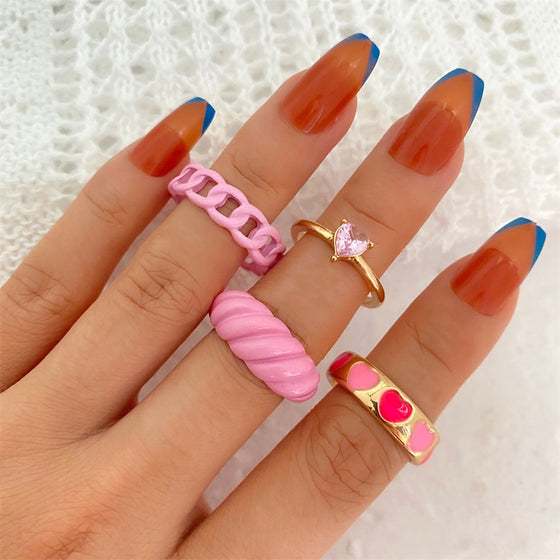 Groovy and Chunky Rings Set - Deal Digga