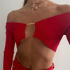 Cordeilia | Knitted Sexy Cropped Cardigan - Deal Digga