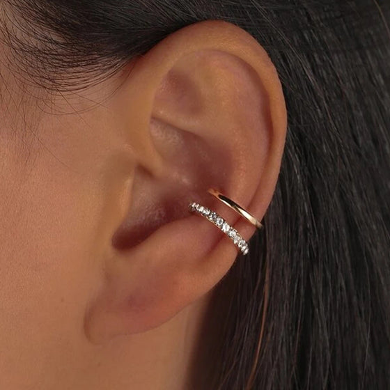 Exquisite Rhinestone Ear Cuff Earring - Deal Digga