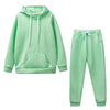 Fleece Tracksuit 2 Pieces Set Pullover Hoodies+Pants - Deal Digga