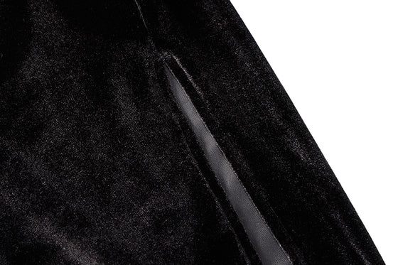 Lorelei | Velvet Long Sleeve Ruched Side Slit Bodycon Maxi Dress - Deal Digga