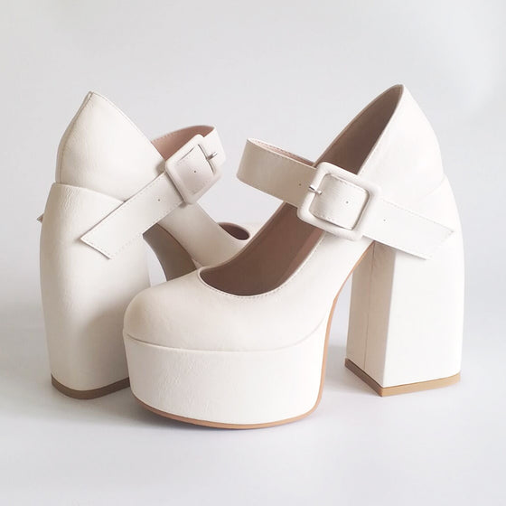 Mary Jane Chunky Platforms - Deal Digga