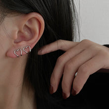  Silver Heart Ear Cuff Stackable Simple C-shape Earrings - Deal Digga