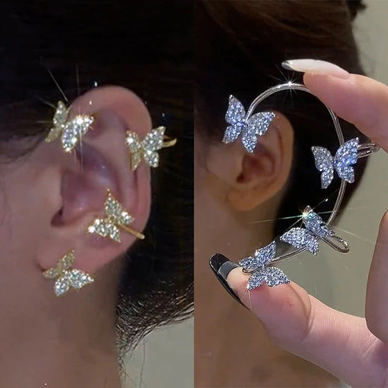 Butterfly Ear Clips - Deal Digga