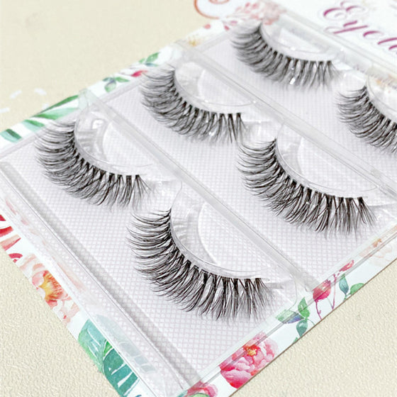 3 pairs Mink Invisible Band EyeLashes