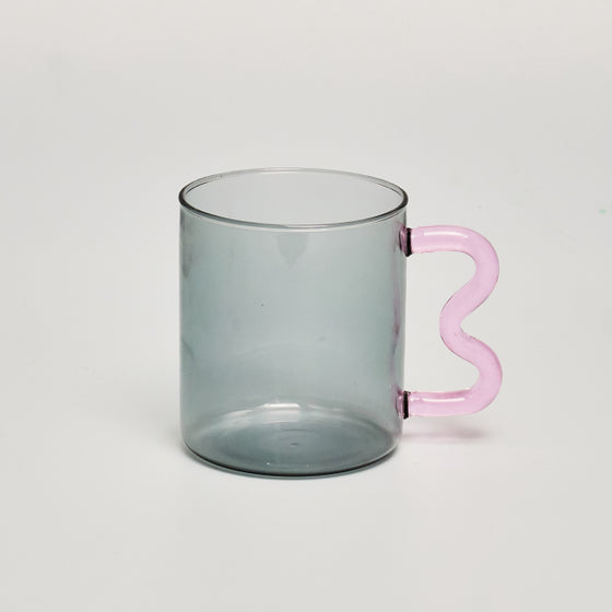 Designer Colourful Glass Mug - Deal Digga