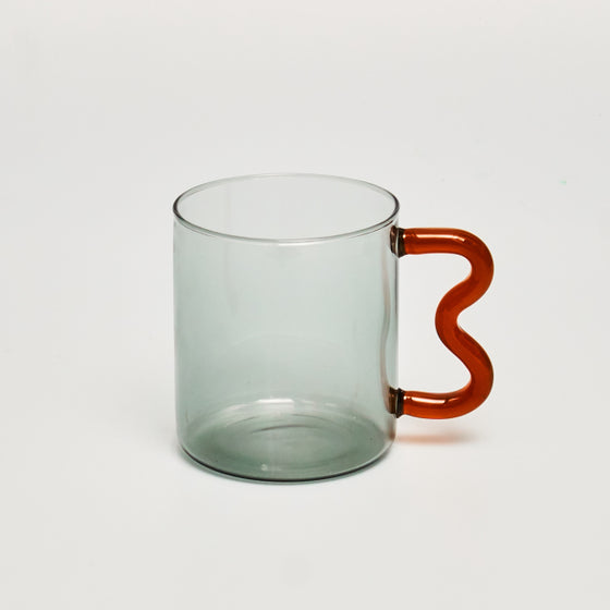 Designer Colourful Glass Mug - Deal Digga