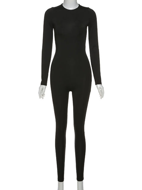 Skye | Streetwear Long Sleeve Bodycon Jumpsuit - Deal Digga