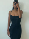 Annalise | Strappy Bodycon Long Maxi Dress - Deal Digga