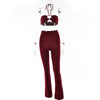 Savannah | Knitted Ribbed Two Piece Pant Set - Deal Digga