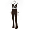 Savannah | Knitted Ribbed Two Piece Pant Set - Deal Digga