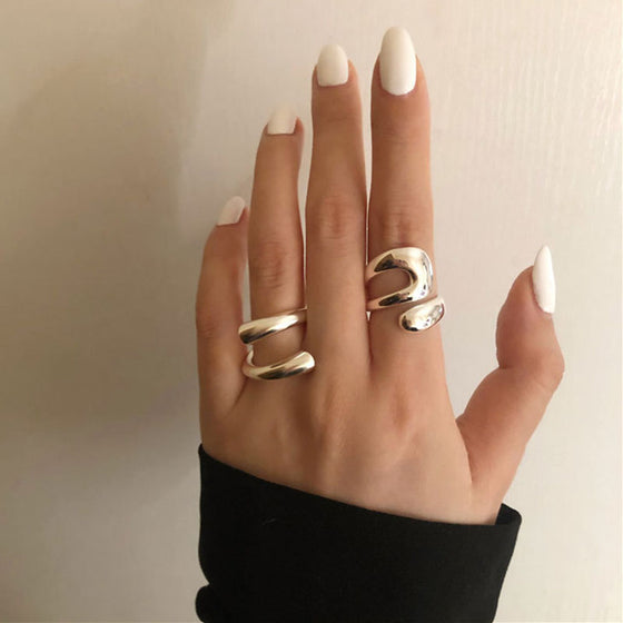 Minimalist Irregular Stamp Rings