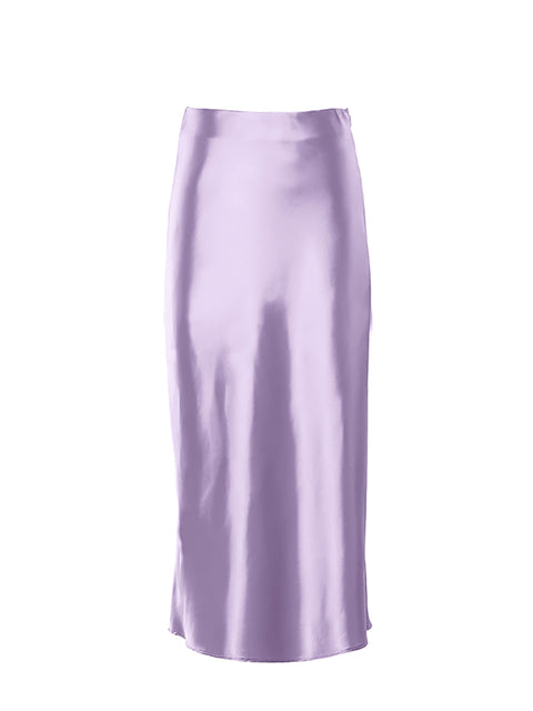 Everleigh | Satin Silk Midi Skirt