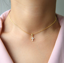  Sterling Cross Charm Pendant Necklace - Deal Digga
