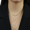 Sterling Cross Charm Pendant Necklace - Deal Digga