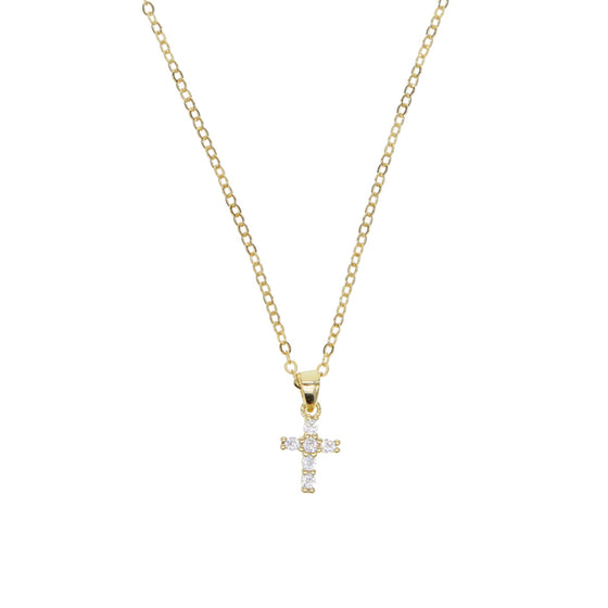 Sterling Cross Charm Pendant Necklace - Deal Digga