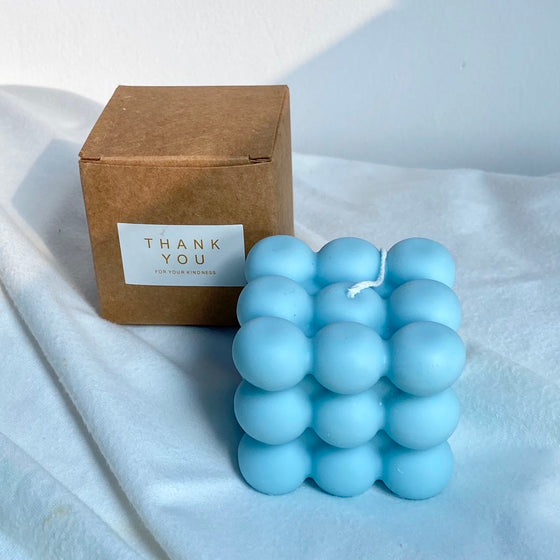 Bubble Cube Soy Wax Candle - Deal Digga