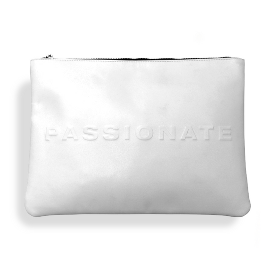 Statement clutch - White